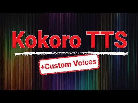 Kokoro Local TTS + Custom Voices