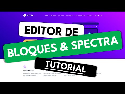 Cómo diseñar Páginas Web en WordPress con el Editor de bloques (Gutenberg) & Spectra ✅ 2025