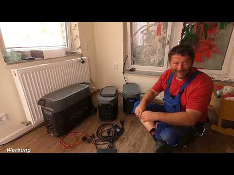 Balkonkraftwerk mit Speicher . Der Hybrid Wechselrichter . EcoFlow Powerstream