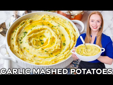The Best Roasted Garlic Mashed Potatoes!!