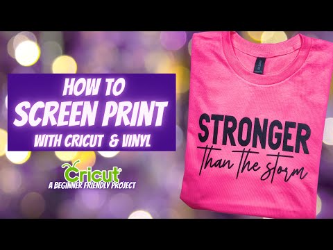 HOW TO SCREEN PRINT WITH CRICUT AND VINYL | FOR BEGINNERS
