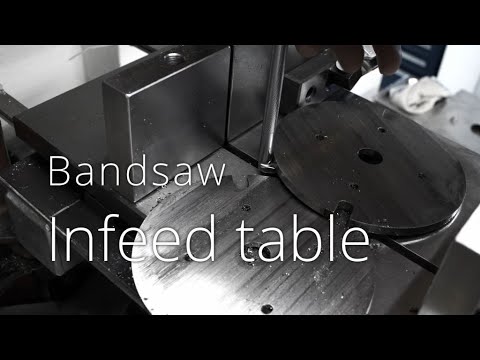 Bandsaw infeed table