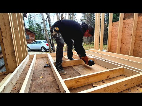 Framing an Entire Cabin Extension | Start to Finish - Time-Lapse 🔧🔨