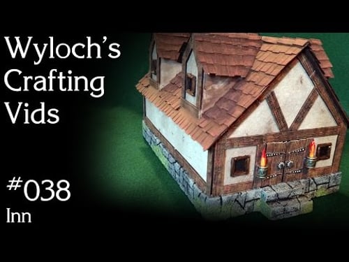 DIY Miniature Tavern / Inn for Dungeons & Dragons Terrain