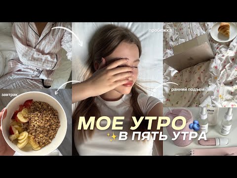 МОЕ УТРО В 5 УТРА ♡ пробежка в парке, ранний подъем & утренняя рутина