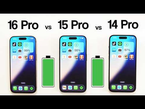 iPhone 16 Pro vs 15 Pro vs 14 Pro Battery Life DRAIN Test