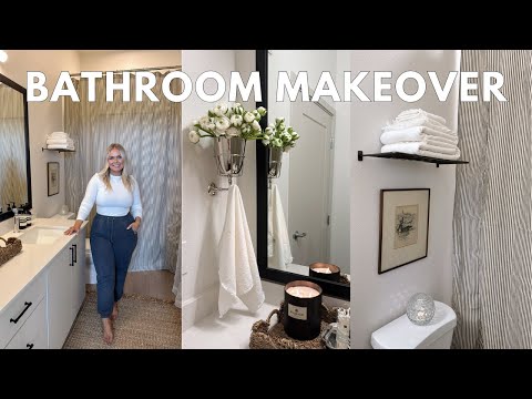 BATHROOM MAKEOVER | Renter-Friendly Bathroom Decor Ideas.
