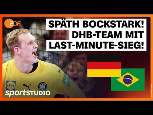 Deutschland – Brasilien Highlights | Handball WM-Testspiel | sportstudio