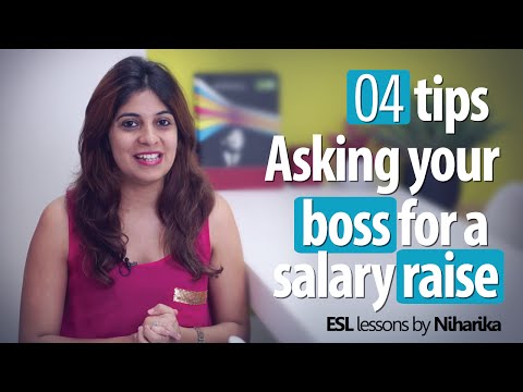 Learn 4 tips – Asking your boss for a salary raise (Business English lessons)