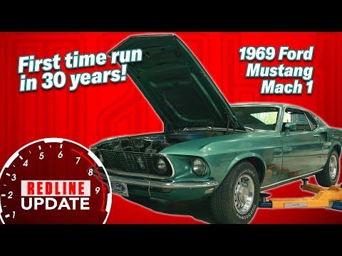 Will it run? Starting up a 1969 Ford Mustang Mach 1 for the first time in 30 years