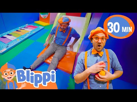 Blippi besucht einen Indoor-Spielplatz 🛝 | Blippi Deutsch | Abenteuer und Videos für Kinder