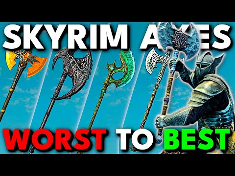 Every Skyrim Battle Axe RANKED Worst to Best