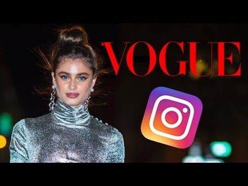 Taylor Hill's Vogue CFDA Instagram Livestream
