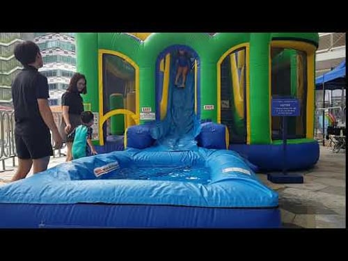 Inflatable Water Slide: Dash and Splash (Changi City Point)