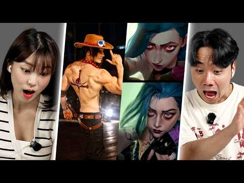 Korean Guy&Girl React To TikTok βCosplayβ | Y