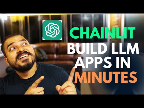 Build Python LLM apps in minutes Using Chainlit ⚡️
