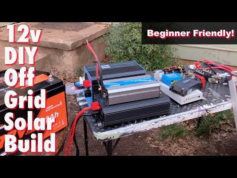 Complete 12v or 24v off grid solar tutorial. Beginner Friendly! Every step you will need.