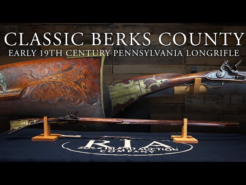 Angstat Attributed Berks County Pennsylvania Longrifle | Featured in "The Kentucky Rifle" by Dillin