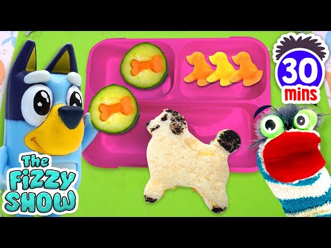 Fizzy Packs A Puppy & Unicorn Back To School Themed Lunch Box With Bluey | Fun Compilation For Kids