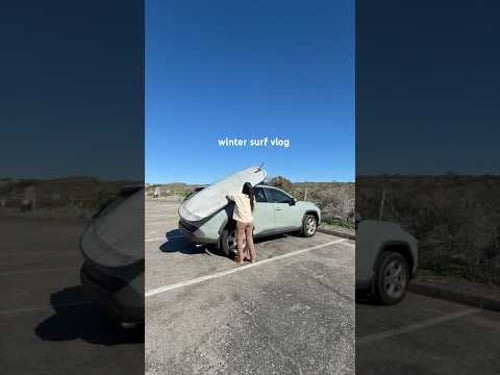 winter surfing in Califoria πβοΈπ²π₯Ά