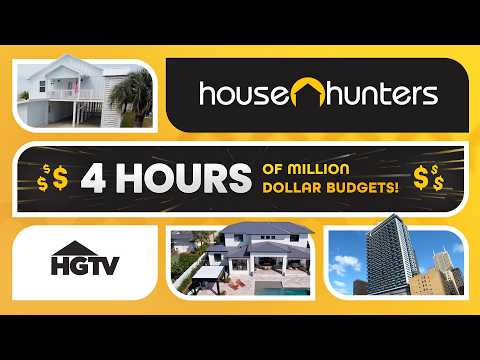 Million Dollar Budgets & Homes - 4 Hour House Hunters Full Episode Recap Marathon | HGTV
