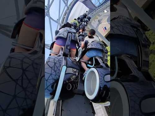 RayBan Meta POV on Shanghai Disneyland’s Tron Lightcycle Power Run #raybanmeta #tronlightcyclerun