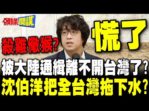 "我們都是沈伯洋"搞台獨被通緝離不開台灣了? | 沈伯洋把全台灣人拖下水?【頭條開講】精華版 @頭條開講HeadlinesTalk