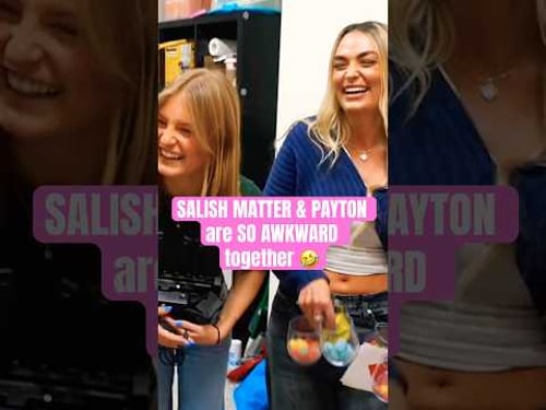 SALISH MATTER & PAYTON are SO AWKWARD together 🤣 #salishmatter #jordanmatter #ninjakids #funny