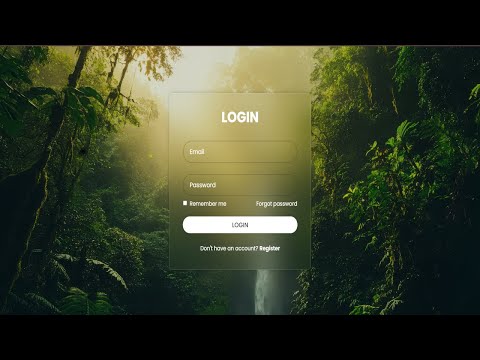 Login Form in HTML CSS & LARAVEL
