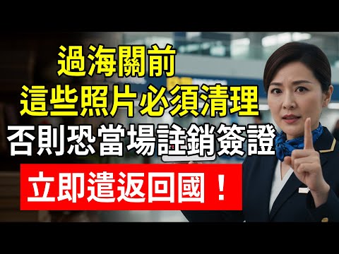 過海關前,這些照片必須清理!否則恐當場註銷簽證!立即遣返回國!#海關查手機 #出國旅遊 #遣返回國 #簽證作廢 #幸福百分百 #琳姐 #微信聊天記錄 #非法打工 #兒童色情 #手機隱私