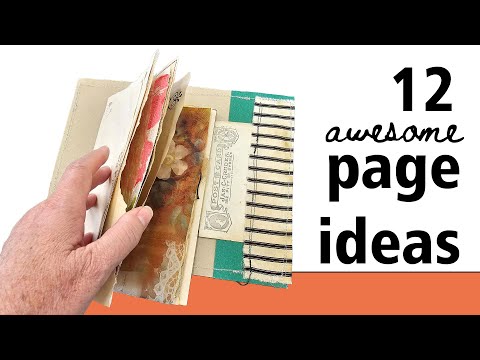 12 junk journal page ideas for 2024 #junkjournalideas