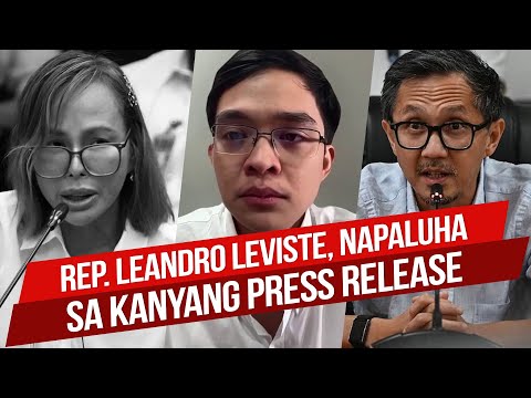 REP. LEANDRO LEVISTE, NAPALUHA SA KANYANG PRESS RELEASE