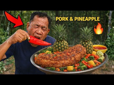 Traditional Village Cooking: Pork Slowly Cooked with Pineapple and Vegetables!