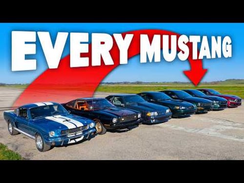 Every Mustang Generation: THE ULTIMATE DRAG RACE