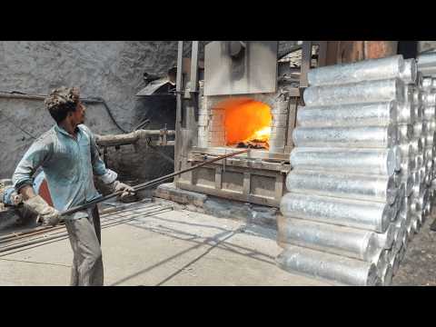 Unbelievable Aluminum Recycling Process to make Square Aluminium Pipes