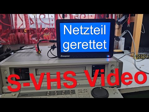 Videorekorder Reparatur mit defektem Netzteil Sanyo S VHS ohne Funktion
