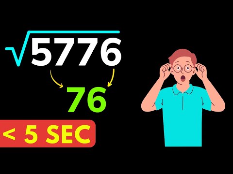 Find Square Roots of Big Numbers in Seconds! (No Calculator Needed)