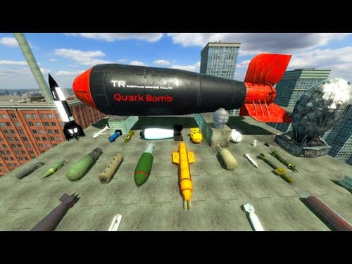 Testing Every Strongest Nuclear Bomb in a City | GMod