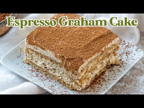 Easy and No bake | Refrigerator Espresso Graham Cake | Icebox Cake
