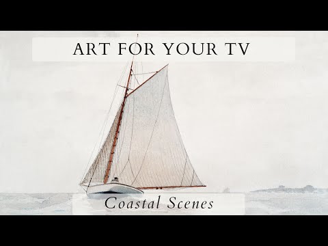 Vintage Coastal TV Screensaver | Seascape Slideshow | Frame TV Art Screensaver | 1Hr 4K HD Paintings