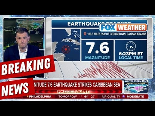 7.6 Magnitude Earthquake Detected In Caribbean