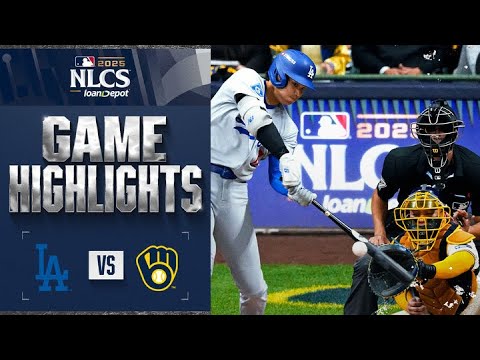 Dodgers vs. Brewers NLCS Game 2 Highlights (10/14/25) | MLB Highlights