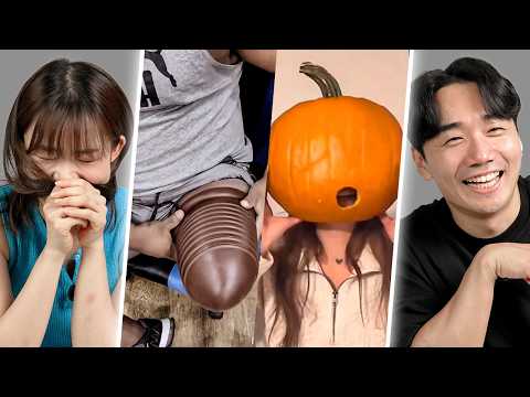Korean Guy&Girl Try Not To Laugh Challenge | Y