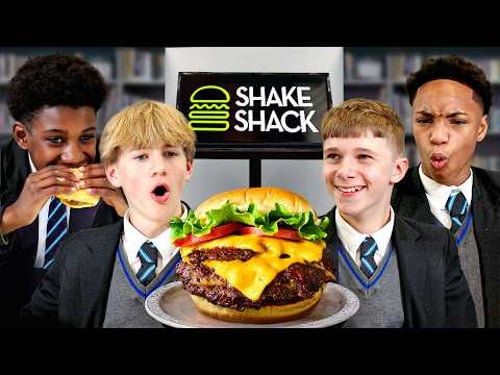 British Highschoolers try Shake Shack!