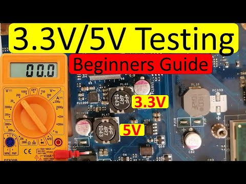 Laptop Motherboard Repair Test & Troubleshoot 3.3VALW 5VALW Circuits with a Multimeter