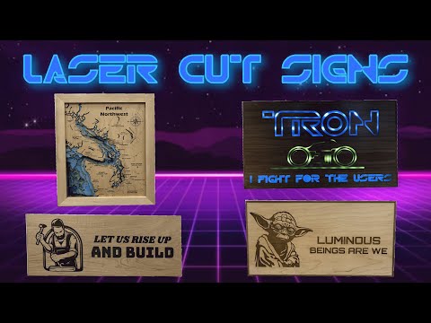 Laser Cut Signs || Tips and Tricks for Adding Laser Cutting to your Woodworking