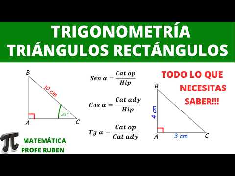 Razones trigonométricas - Solución de triángulos rectángulos