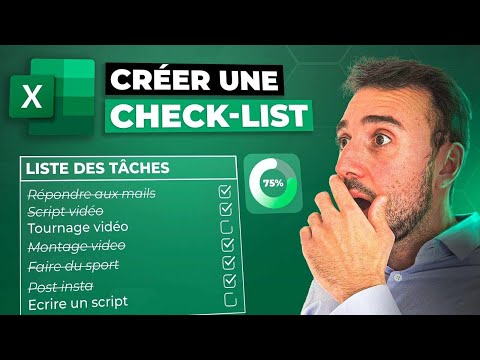 EXCEL - CREATE A CHECK-LIST WITH CHECKBOXES (With progress gauge)