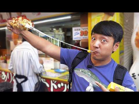 Japanese STREET FOOD Tour at the LEGENDARY Food Market in Tokyo Japan