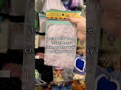 Grab a Dollar Tree shower cap and use it for this clever travel hack! 🙂 #dollartree